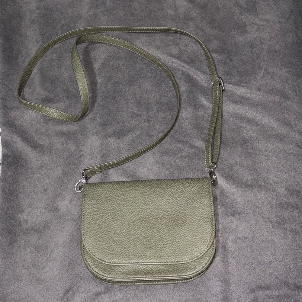 Thirty-One Sage Green Convertible Crossbody/Belt Bag